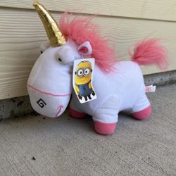 Plush Fluffy Unicorn From Despicable Me 
