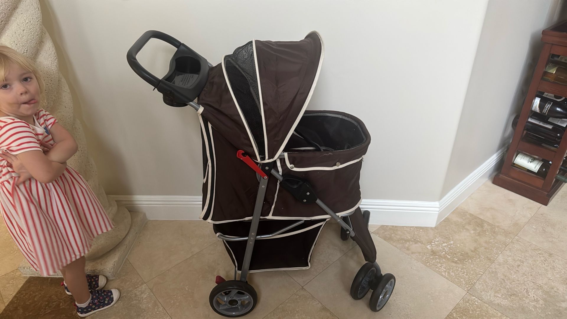Dog Stroller For 2 Small Dogs Or 1 Medium Dog