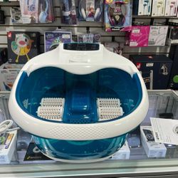 Foot Spa Tub With Bubbles And Electric Massage Rollers Banera De Hidromasaje Para Pies Ep24835bl