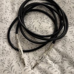 Like New Fender 05 Performance Series Instrument Cables (1/4 Straight-to-Straight) for electric guitar, bass guitar, electric mandolin, pro aud