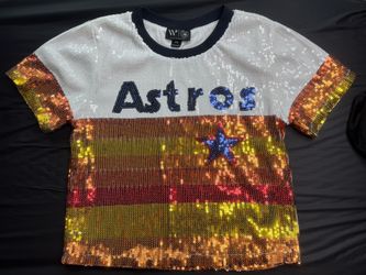 Astros Sequin Top