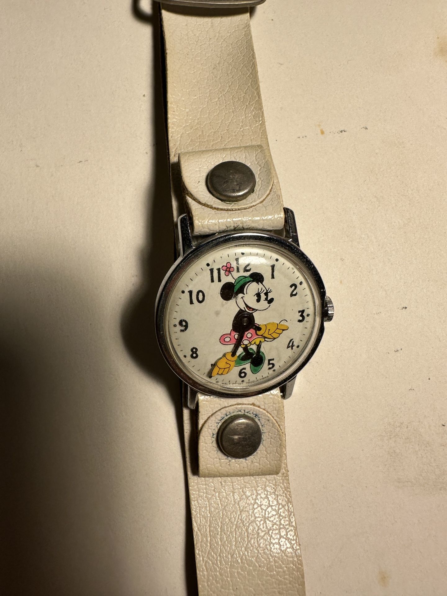 Vintage 1971 Timex Minnie Mouse Watch Runs half original  display picture 1