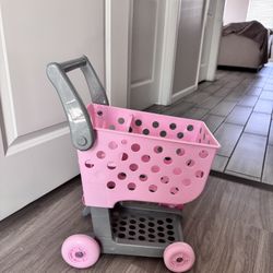Pink Shopping Cart For Kids 