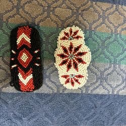 Handmade Beaded Hair Clips