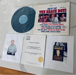 The Beach Boys Brian Wilson signed autographed “Best Of The Beach Boys” album. COA.