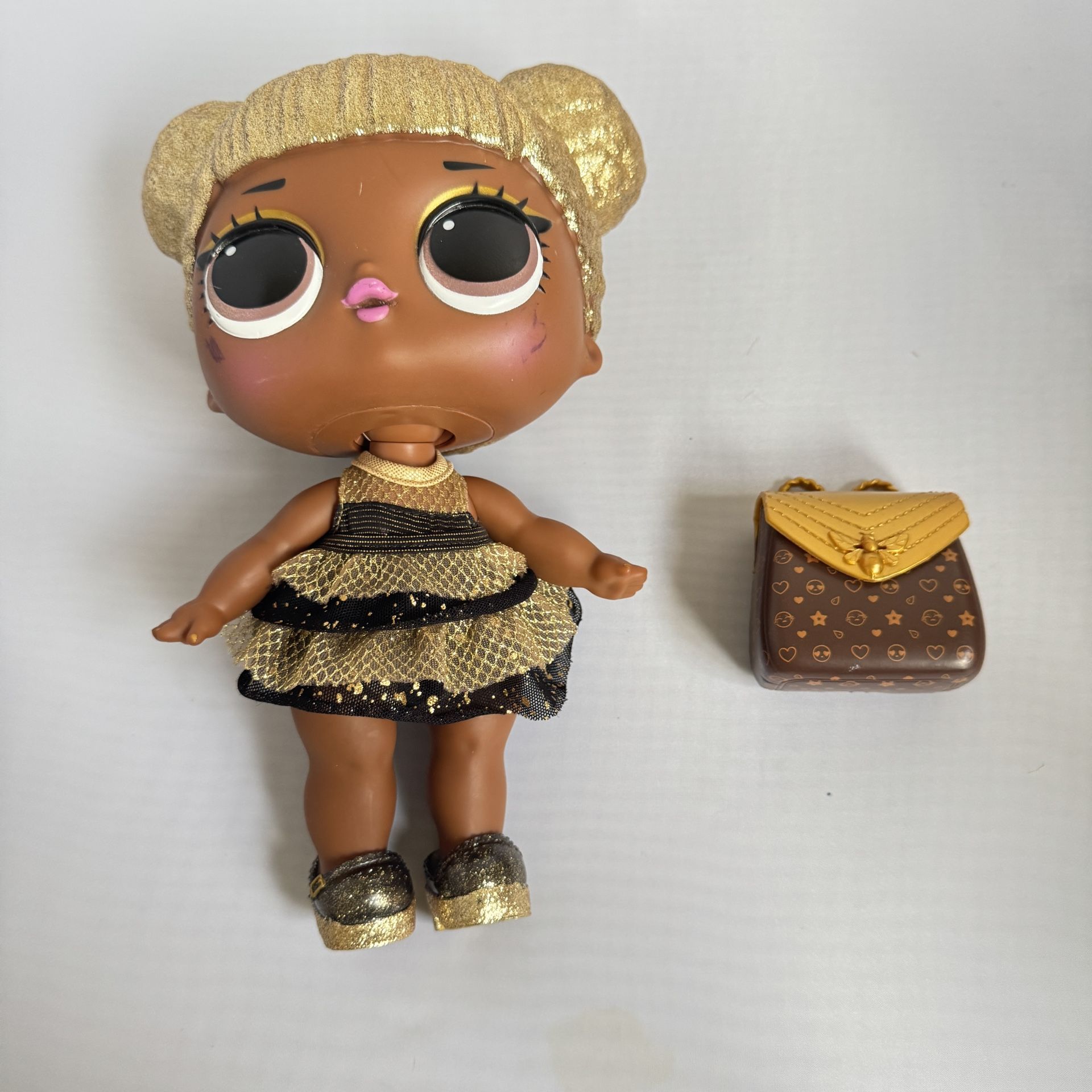 LOL Surprise Doll QUEEN BEE Big Baby Golf Glitter Fun 11”