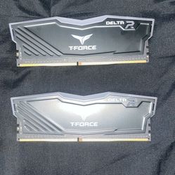 TEAMGROUP T-Force Delta RGB DDR4 16GB (2x8GB) 3600MHz  CL18 Desktop Gaming Memory Module Ram Black