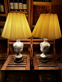 Antique  Table Lamps  $50 (25 Each lamp)