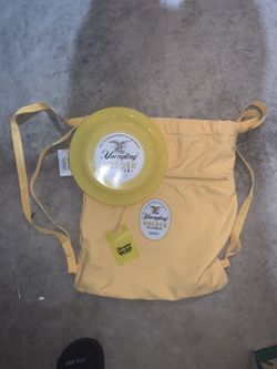 Yuengling backpack, frisbee and cell phone card holder