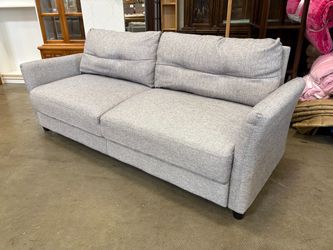 ZINUS Ricardo Tufted Loveseat in Heathered Light Grey