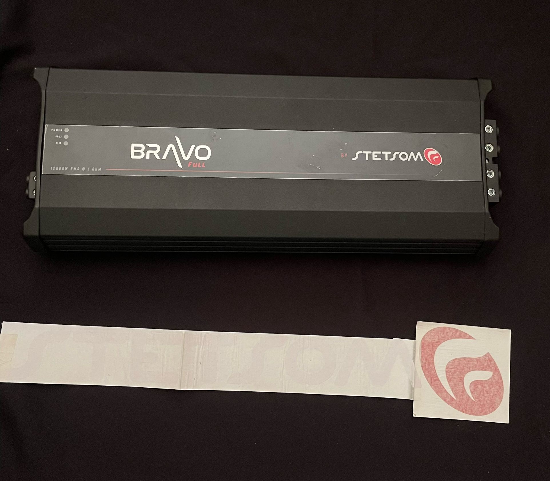 3 Stetsom Bravo 12000 1 Ohm Amplifiers 