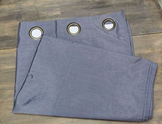 Black Out Curtains Dark Gray 36.5" W X 108" L