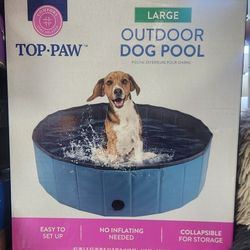 Large Outdoor Dog Pool No Inflating Needed