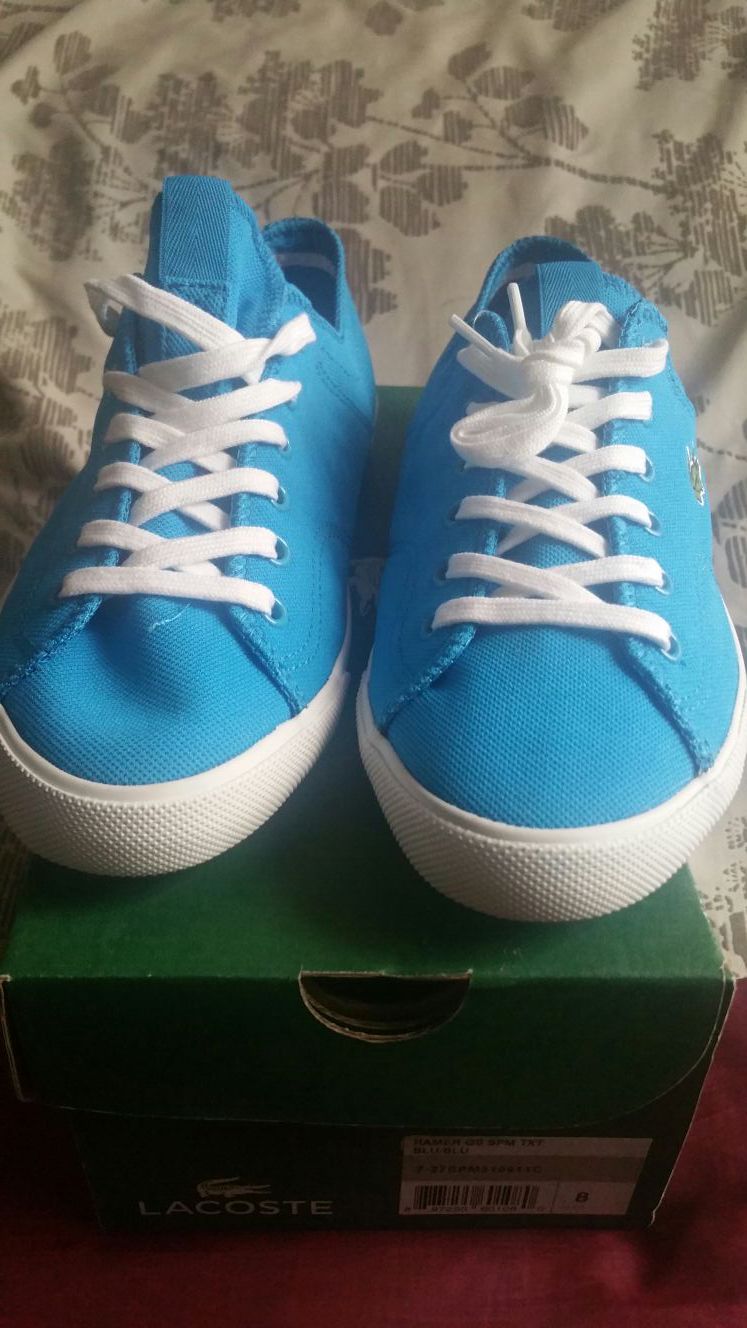 new Lacoste tennis shoes for men with box size 8 for Sale in San Diego, CA - OfferUp