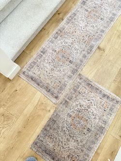 Runner rug and smaller rug
