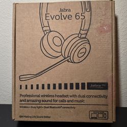 Jabra Evolve 65 SE Link380a MS Stereo- Bluetooth Headset-NEW