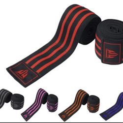 MT Knee Wraps For Weight Lifting  Knee Support Gym Training Straps For Men Women