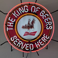 Clydesdale Budweiser Neon Sign