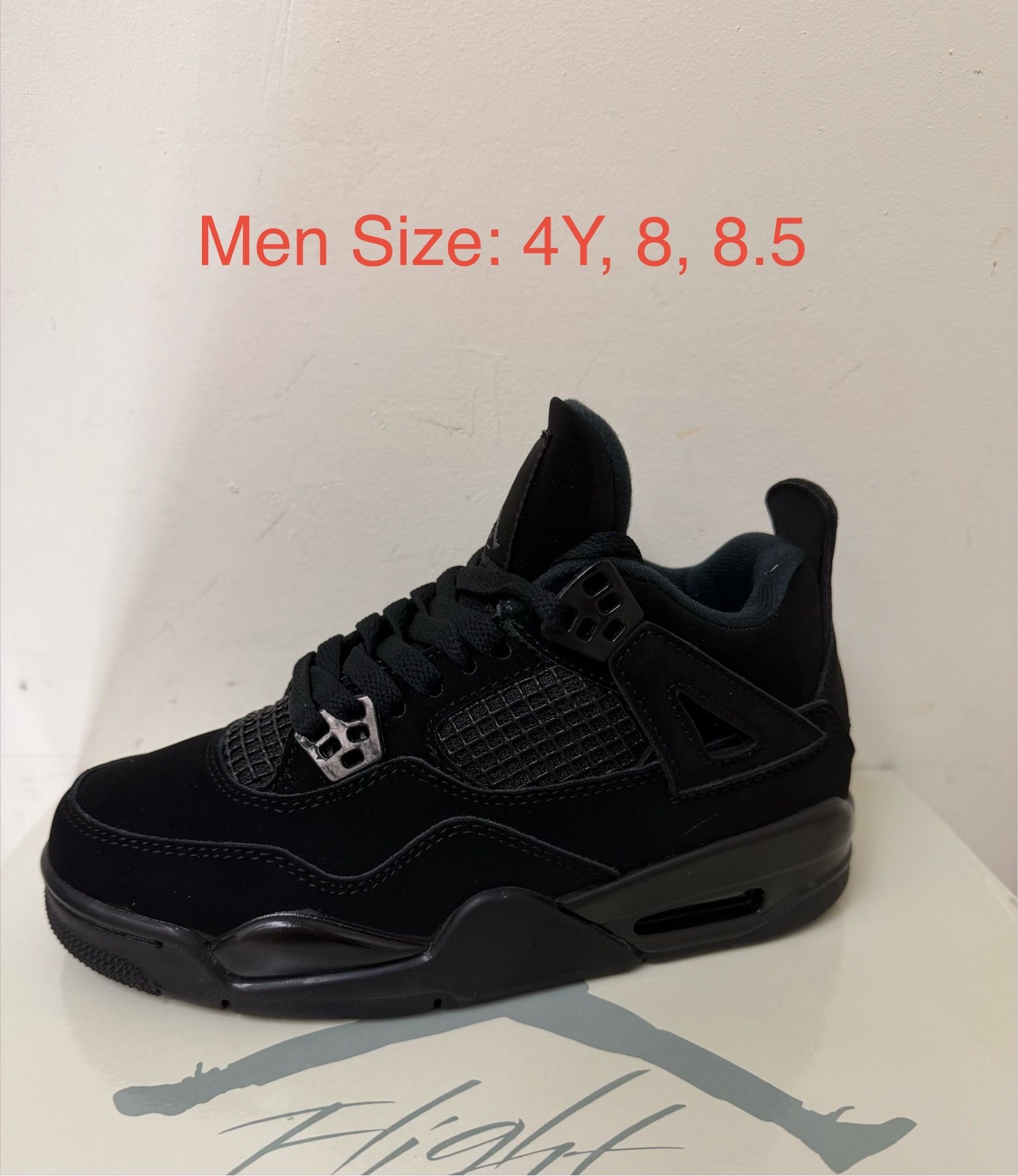 Jordan 4, black, new