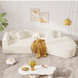 Super fashion Sectional modern New White 