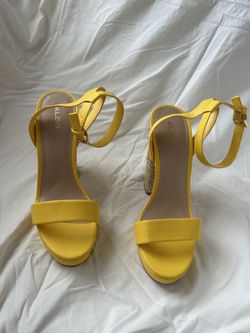 Aldo yellow high heels