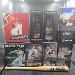 Arizona Diamondbacks Bobblehead & Collectible Lot – Randy Johnson, Corbin Carroll + More!