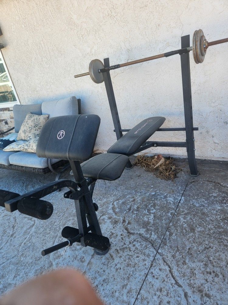Work Bench And Weights
