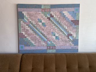Original Painting Of Native American Textile (rug) Painting