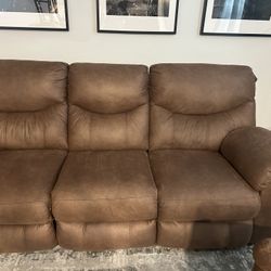 Reclining Sectional Couch And Chair 