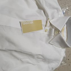Mk Brand New Dress Shirt In Size 17 Slim/34-35