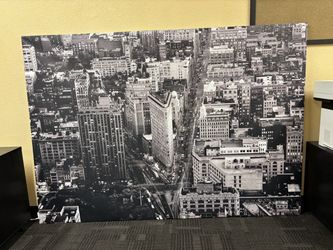 Black and White NYC Skyline Canvas Wall Art