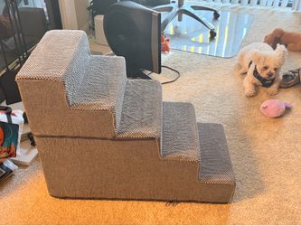 Barely used steps for a tall bed
