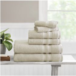 Mainstays Solid Bath Towel, White 