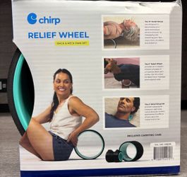 Chirp Relief Wheel - Back & Neck Pain Set (3 Pack w/Travel Carrying Case)