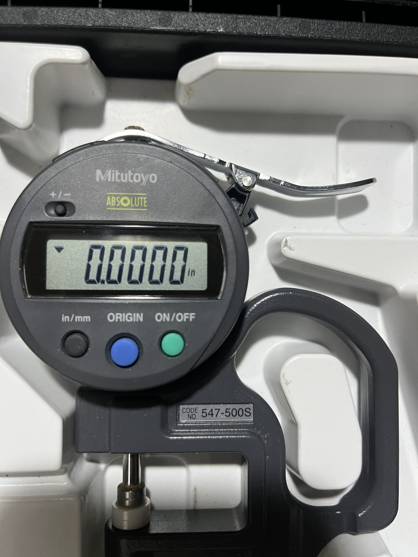 Mitutoyu digital thickness gauge