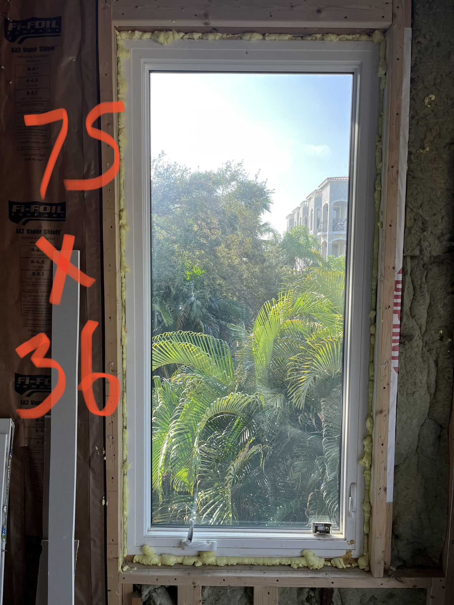 Impact Rated Windows 75 High 36 Wide Pgt Crank Open