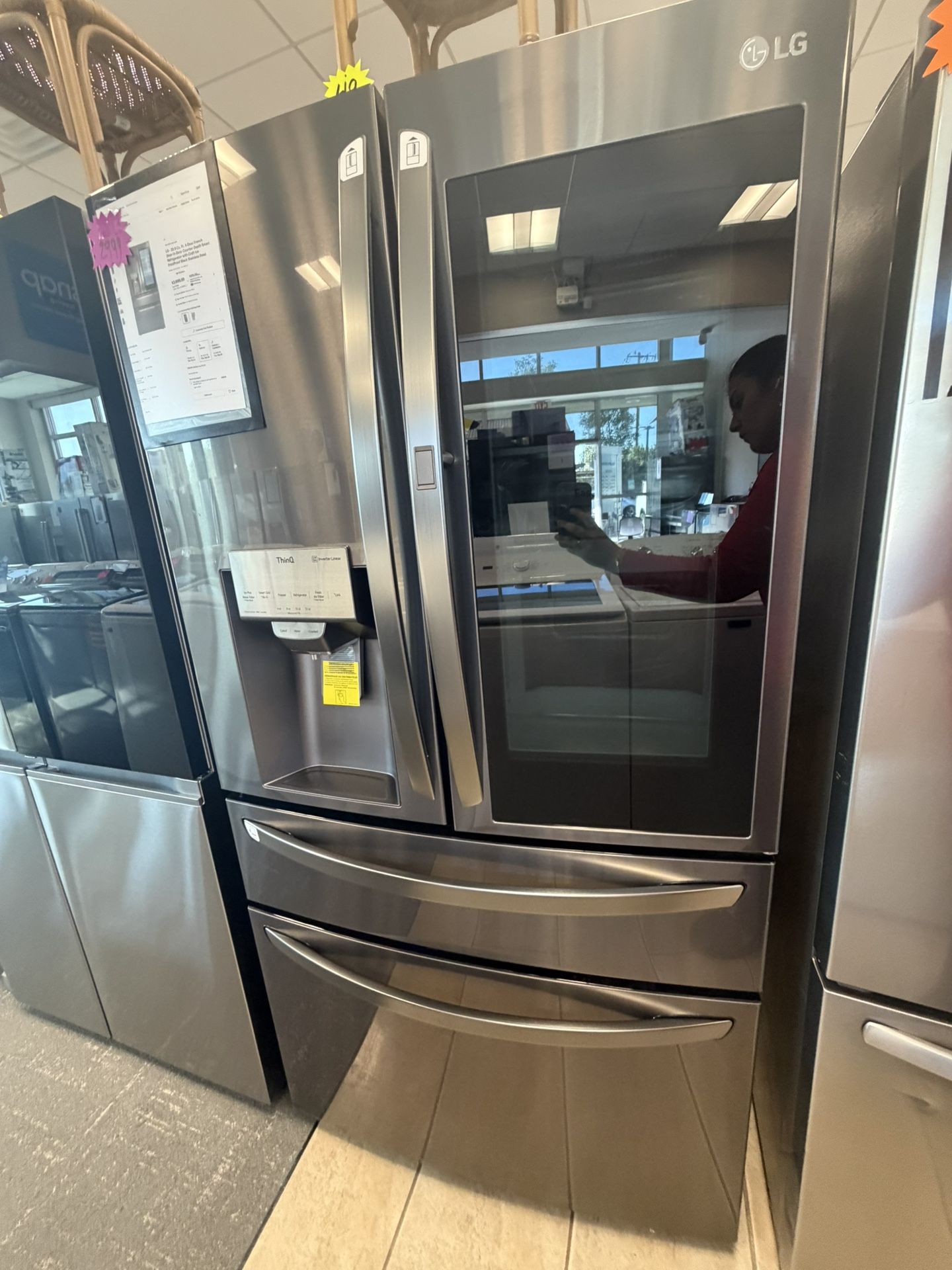 Lg Fridge With A Screen