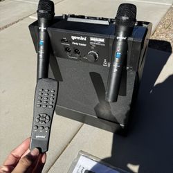 BRAND NEW Karaoke System Pro & 2 Wireless Mics & Remote