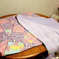 Handmade Hello Kitty Quilt 