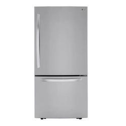 LG 26 cu. ft. 33 Inch Wide Bottom Freezer Refrigerator - Stainless Steel