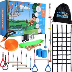 Hyponix 60' Ninja Warrior Obstacle Course for Kids