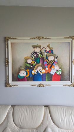 J Rojas set if 4 Whimsical Art Paintings