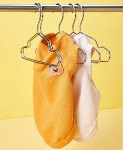 Five piece cat or dog clothes hangers