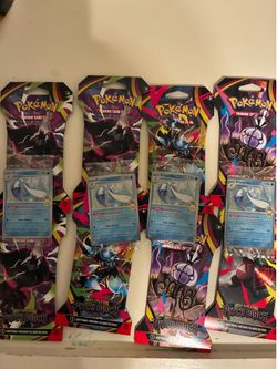 8 Pitch Black Sleeved Boosters and Primarina Promo