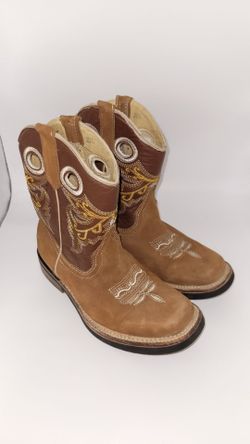 Boy's Size 13.5 Western Cowboy Boots leather Cash only