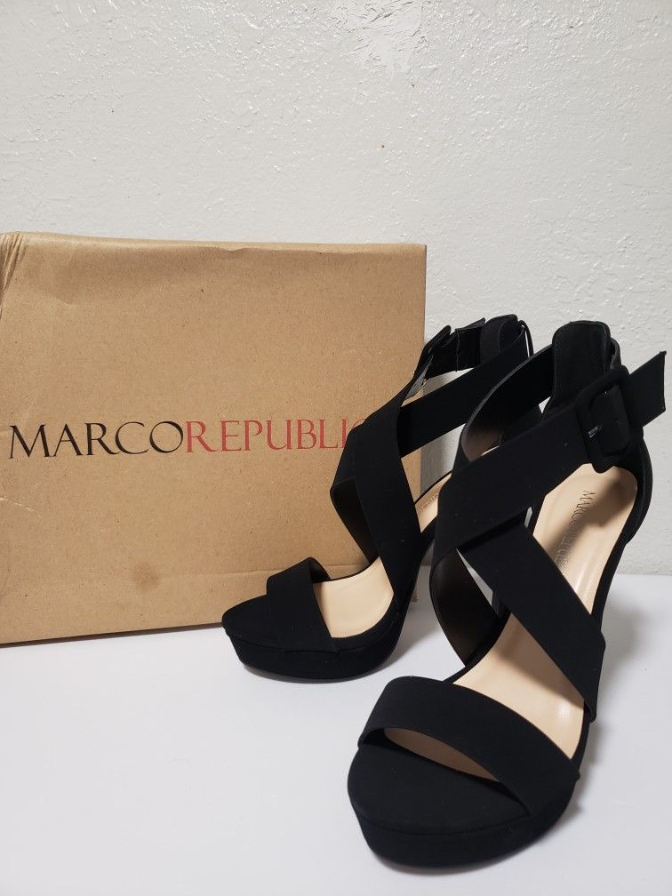 Marco Republic Heels Women Size 7 Style Saigon Color Black