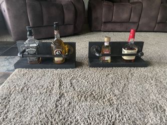 WOOD/ PIPE SHELVES