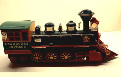 Starbucks Holiday Collectible 2003 Express Train Engine Lights Up Tested Battery Thumbnail