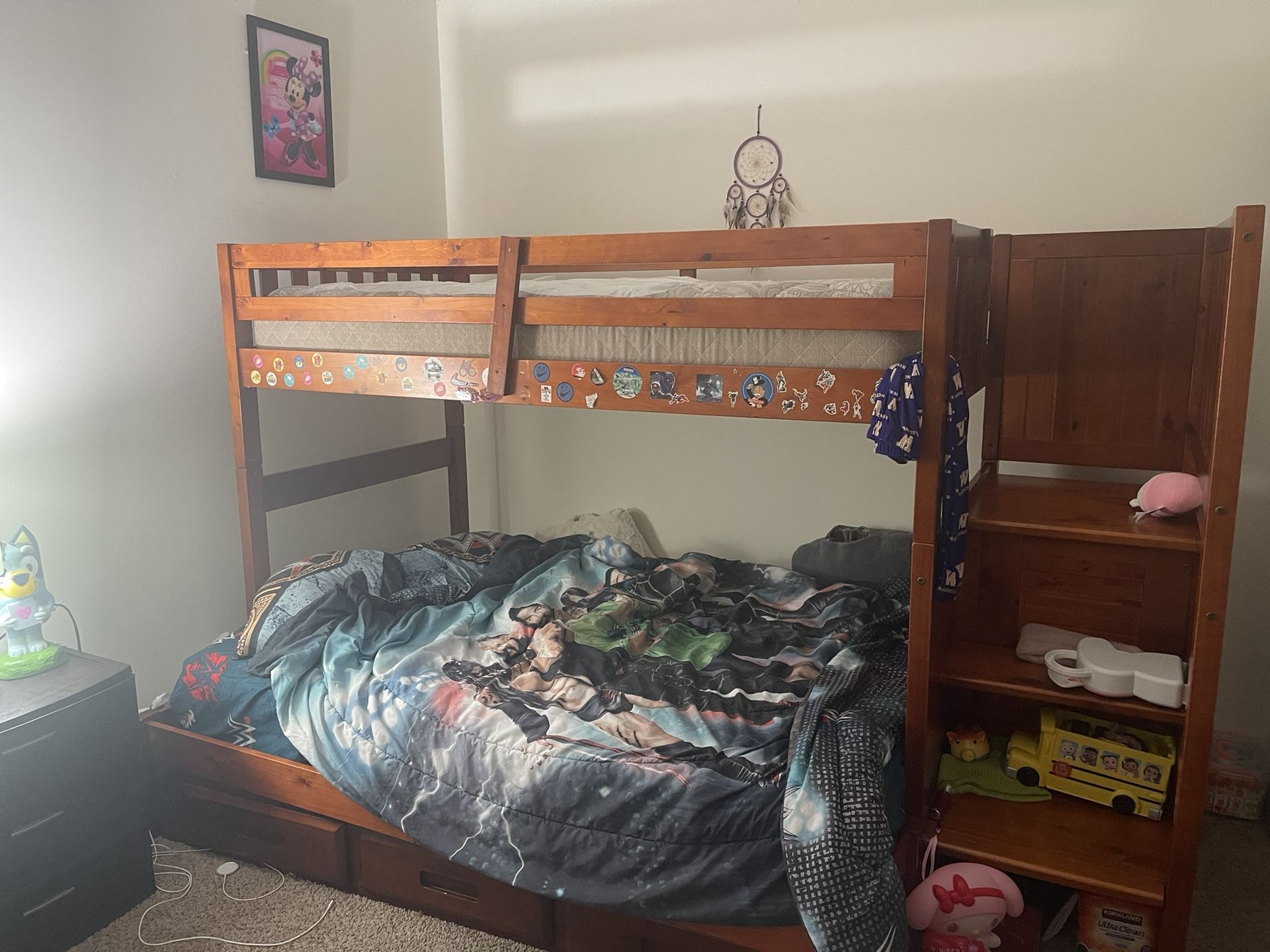 $1 Wood Bunk beds & Dresser! 