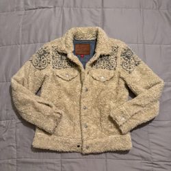LUCKY BRAND FLEECE JACKET WOMENS SMALL